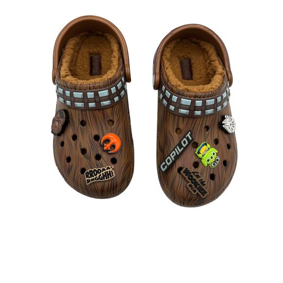 Crocs x Star Wars Chewbacca Classic Lined Clogs Espresso W6 / M4 Limited Edition main image 5